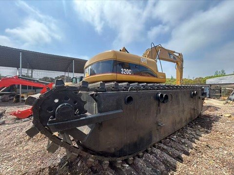 2023 year CAT 320C amphibious pontoon excavator