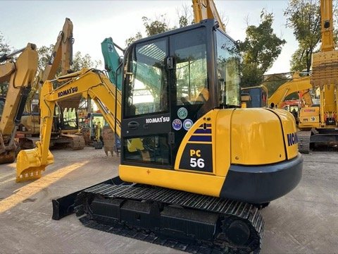 2021 year komatsu pc56-7 mini excavator